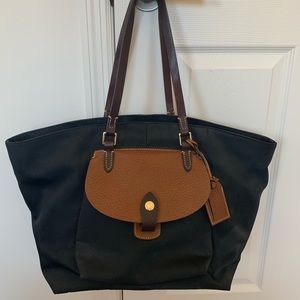 Dooney & Bourke Large Canvas and Leather Tote